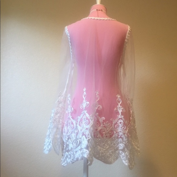 π Lovely Mesh Victorian Pattern Classy And Sexy Long Sleeve Blouse π - Picture 4 of 8